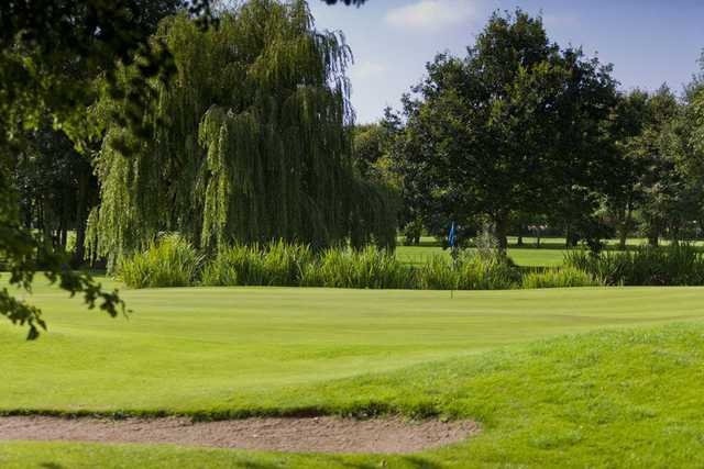 A view of a hole guarded by bunker at Laceby Manor Golf Club