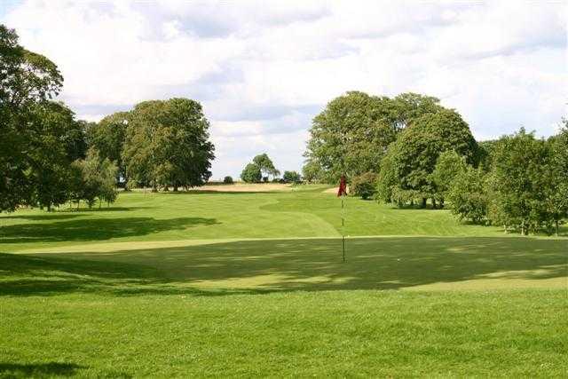A view of the 10th green at Stoke Rochford Golf Club