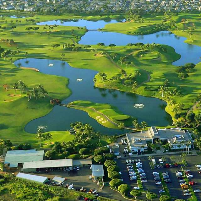 Aerial view of the Kapolei Golf Club