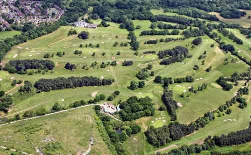 Aerial view of Bromborough Golf Club