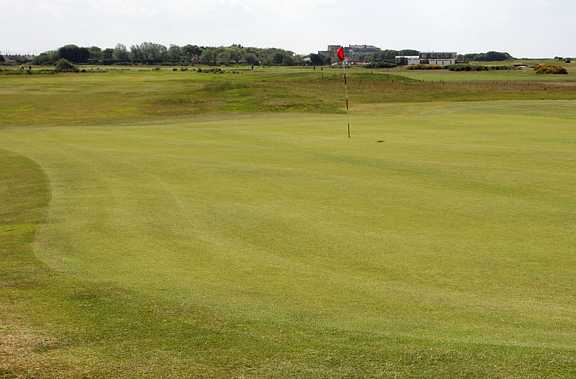 A view of green #16 at Leasowe Golf Club