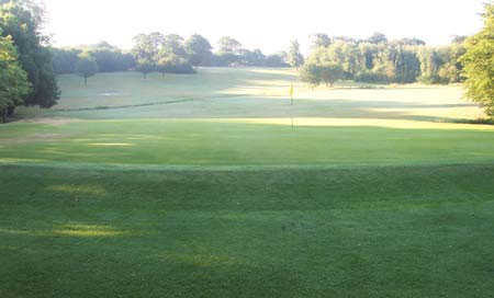 A view of a green at Sherdley Park Golf Course