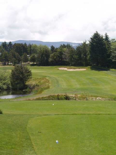 View of the 5th tee and fairway at Crestview Golf Club