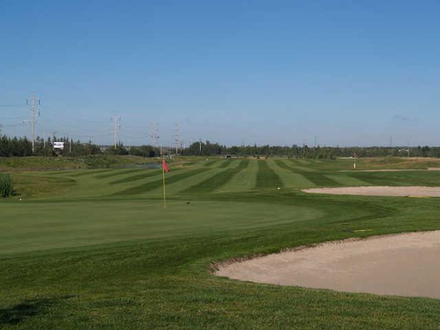 View of the 15th green at Twin Willows Golf Club