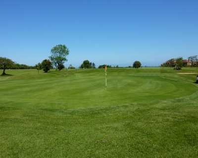A view of the 27th hole at Scarborough North Cliff Golf Club