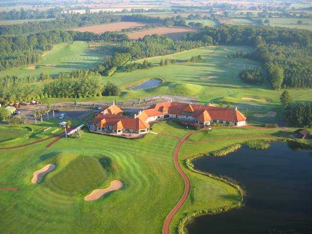 Aerial view from Oaks Golf Club