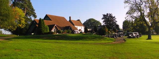 A view of the clubhouse at Farthingstone Hotel & Golf.