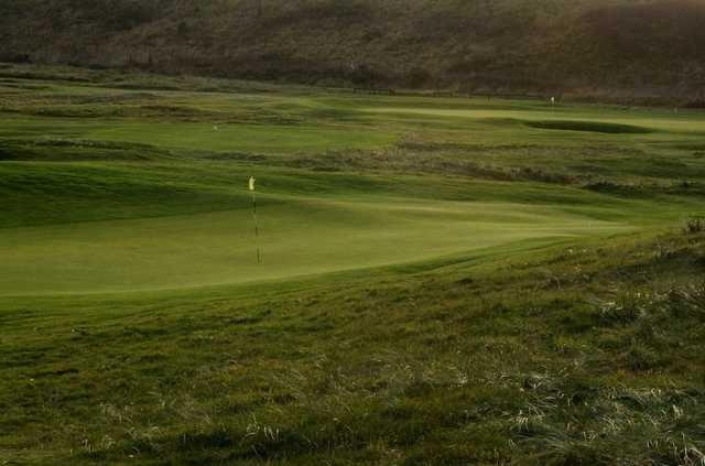 A view of a green at Newbiggin Golf Club