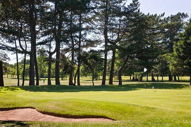A sunny view of a green at Beeston Fields Golf Club