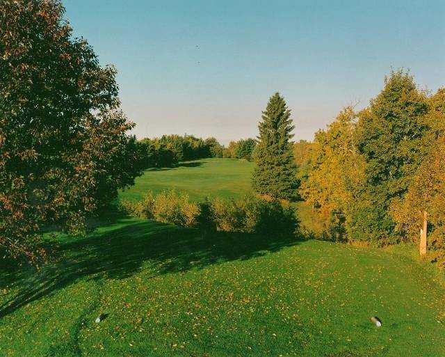 A view from tee #18 at Lacombe Golf and Country Club