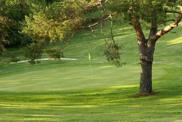 View of the 6th hole at Franklin Golf Club