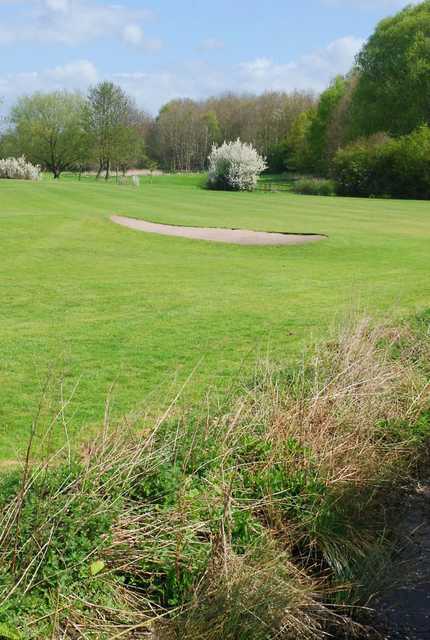 A spring view of a fairway at Edwalton Golf Centre 