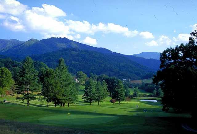 View of the 16th green at Springdale Country Club