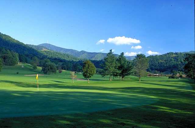View of Mt. Pisgah from #14 Green at Springdale Country Club