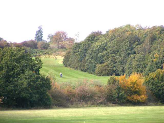 A fall view of a fairway at Banbury Golf Club
