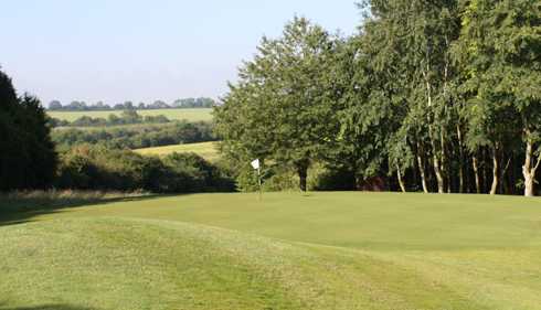 A view of the 2nd green at Cotswolds Club Chipping Norton