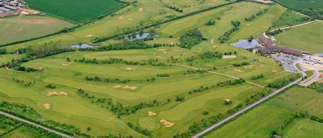 Aerial view of Witney Lakes Resort