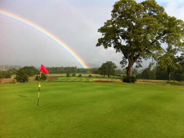 A view of the 7th green at Henlle Park Golf Club
