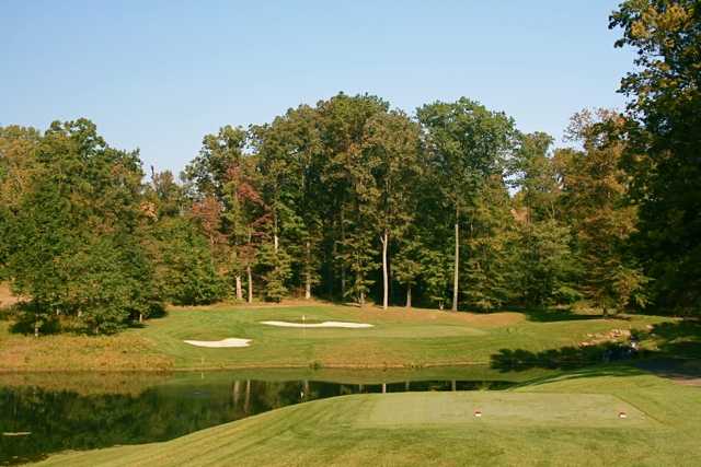 A view from a tee at Olde Mill Golf Course