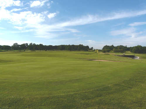 A view of the 7th green at Duchy Course from Farrington Golf & Country Club