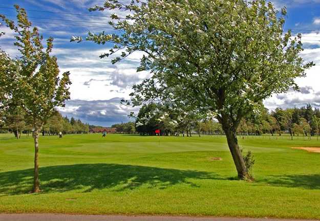 A view of the 1st hole at Lansdown Golf Club