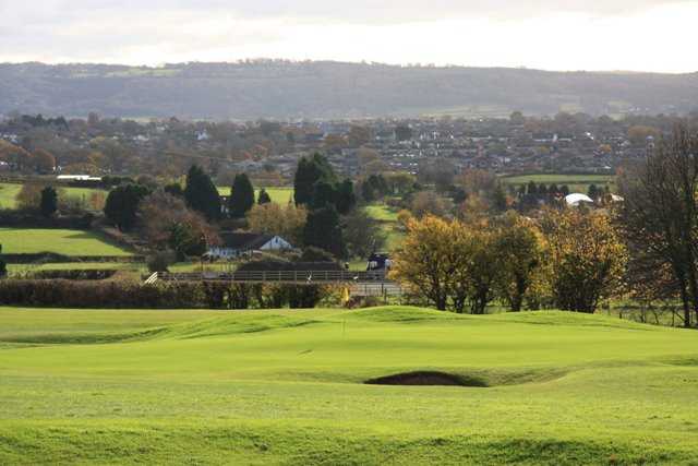 A view of the 7th hole at Tickenham Golf Club