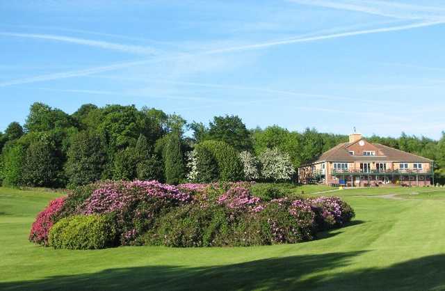 A view of the clubhouse at Tankersley Park Golf Club