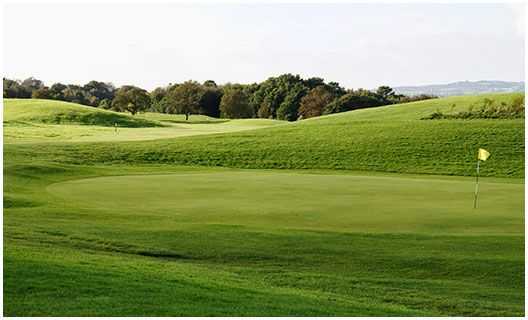 The expansive 7th hole at Greenway Hall GC 