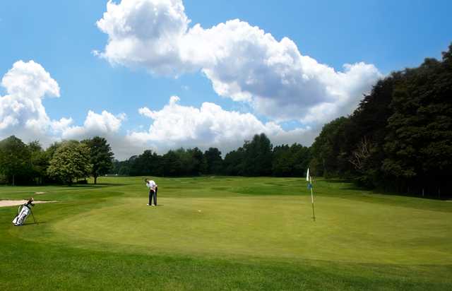 A view of a green at Lichfield Golf & Country Club