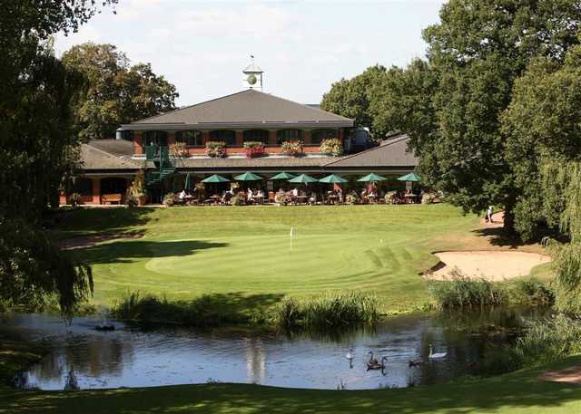 The Branston Golf & Country Club - 18th hole & the clubhouse