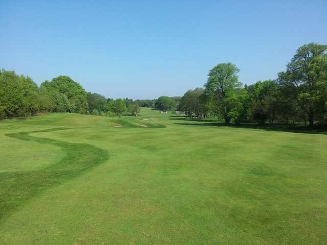 Looking down a fairway at the Trentham Park Golf Course