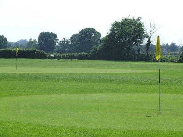 A view of two greens at Par-3 Course from Fynn Valley Golf Club