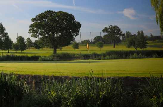 A view of a green at Horton Park Golf Club