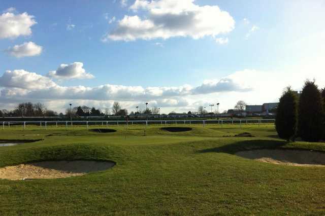 A view of the 4th hole at Sandown Park Golf Centre