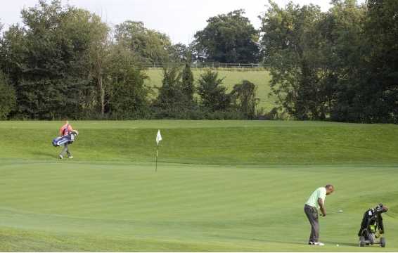 A view of green #17 at Surbiton Golf Club