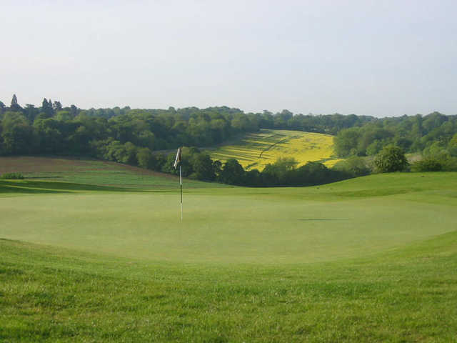 A view of a green at Surrey Downs Golf Club