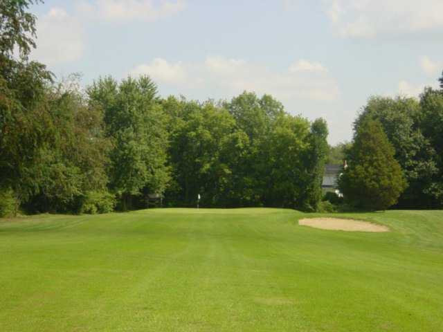 View of a green at Pine Hills Golf Course