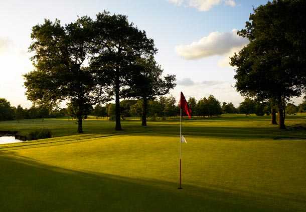 A view of hole #18 at Aylesford Course from Forest of Arden Country Club