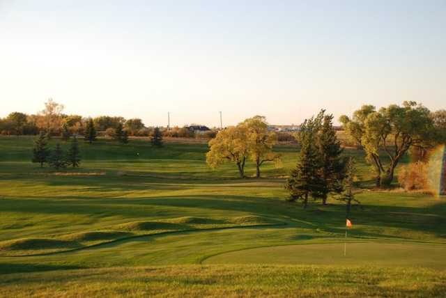 View of a green at Raymond Golf Course