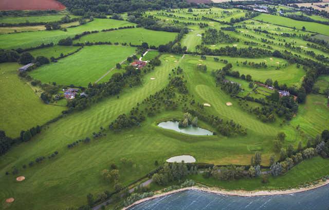 Aerial view from Whitefields Golf Club