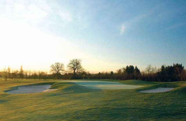 A view of green #3 at Derby Course from Belfry Golf Club