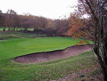 A view of green #7 at Sandwell Park Golf Club