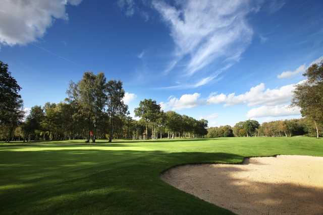 Greenside at the 11th hole at Copthorne Golf Club