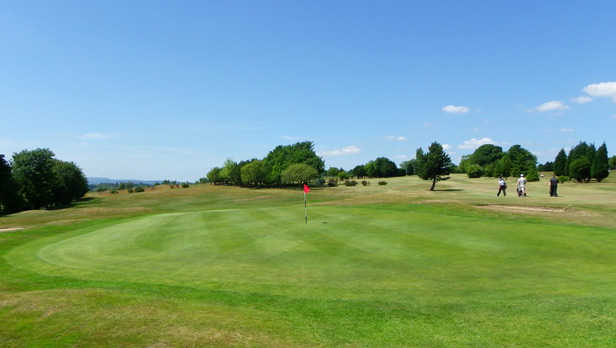 A view of a green at Hanging Heaton Golf Club
