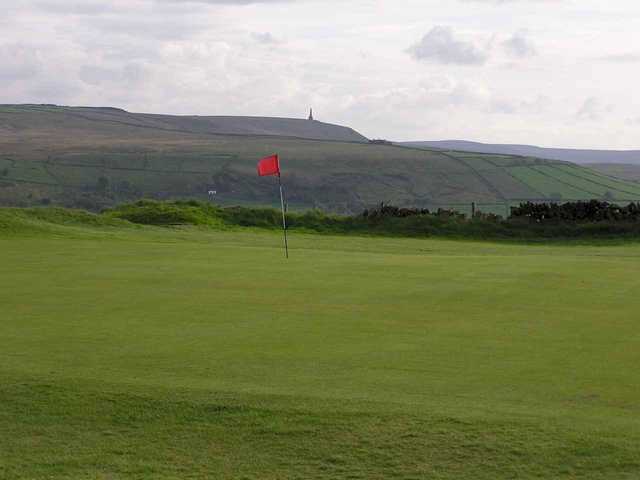 A view of hole #4 at Hebden Bridge Golf Club