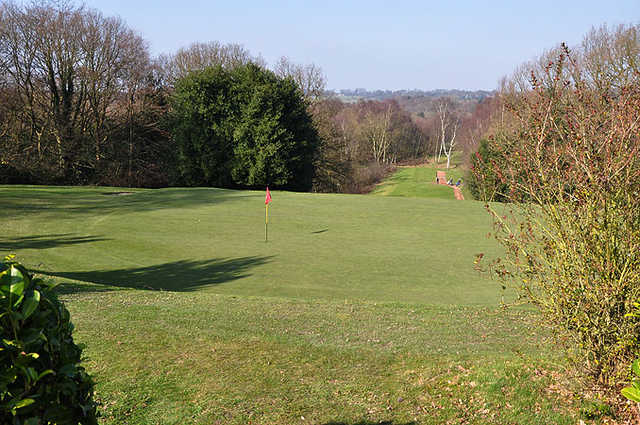 A view of green #15 at Leeds Golf Club