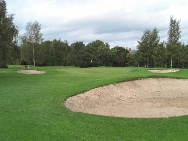 A view of the 15th green at Pontefract & District Golf Club