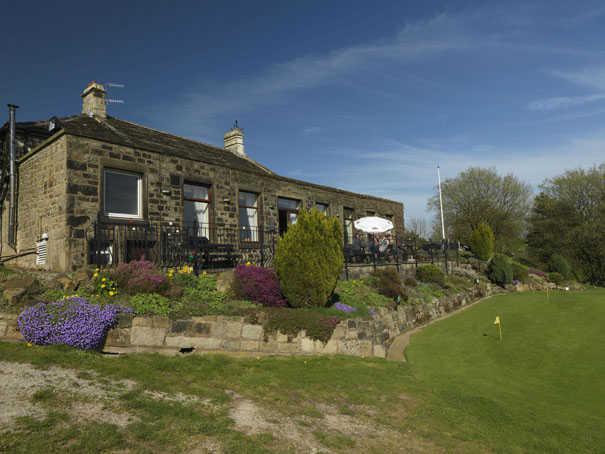 A view of the clubhouse at Todmorden Golf Club