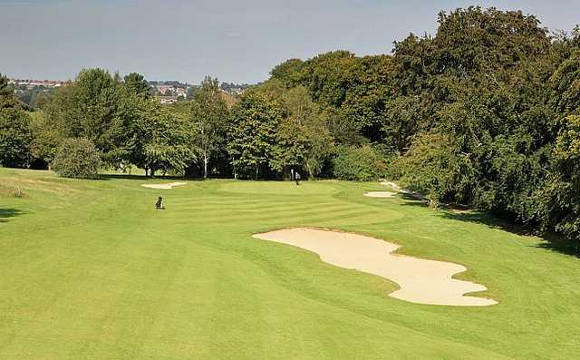 A view of the 16th fairway at Cathedral Course from Salisbury & South Wilts Golf Club