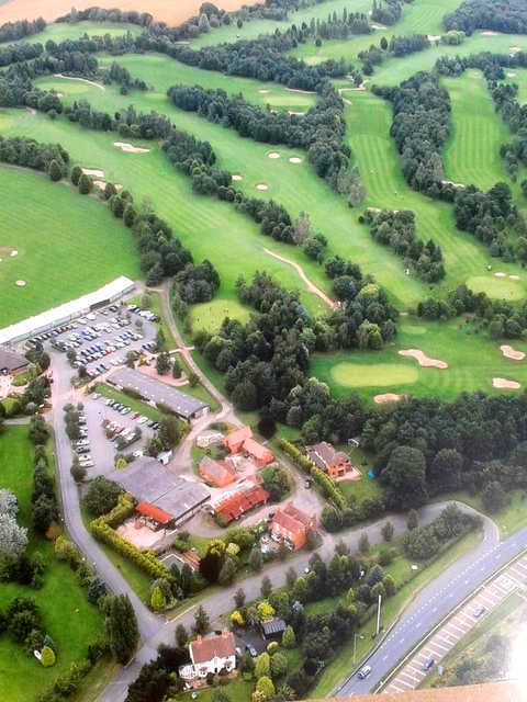 Aerial view from Bromsgrove Golf Centre